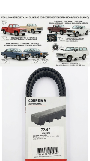 Correa en V Gates 7387 (Línea Automotriz)