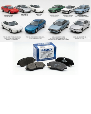 Juego de Pastillas de Freno Delantero Samko — Ford USA Probe & Mazda 626 (Modelos 1988 a 1997)
